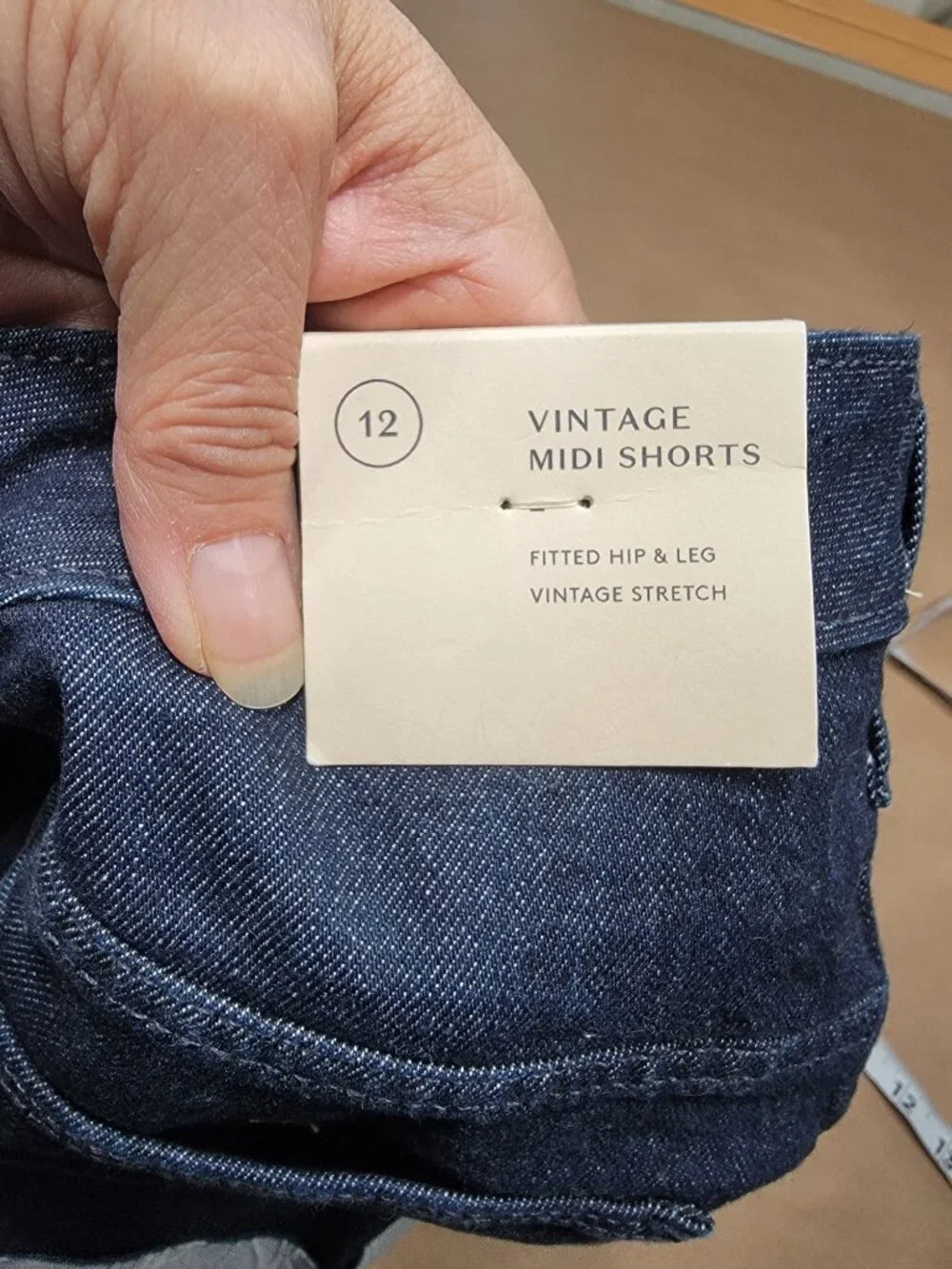 Universal Thread Size 12 Vintage Stretch Mini Shorts, Denim, NEW with Tag